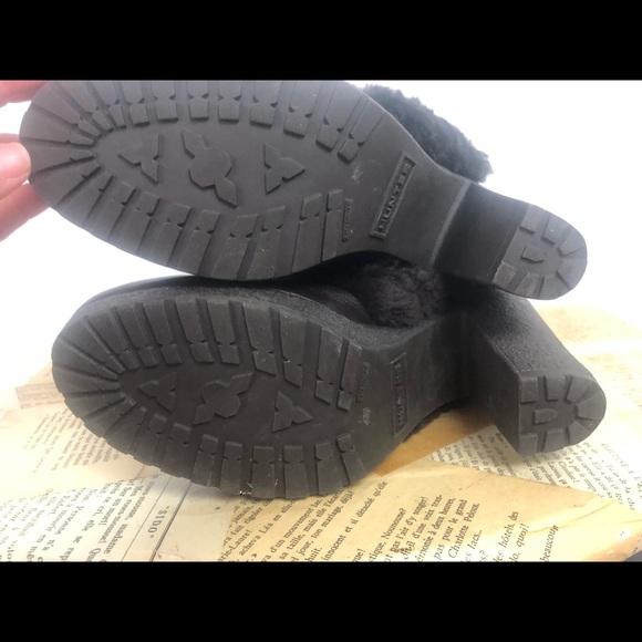 Hunter brown fur clogs - Picture 6 of 7